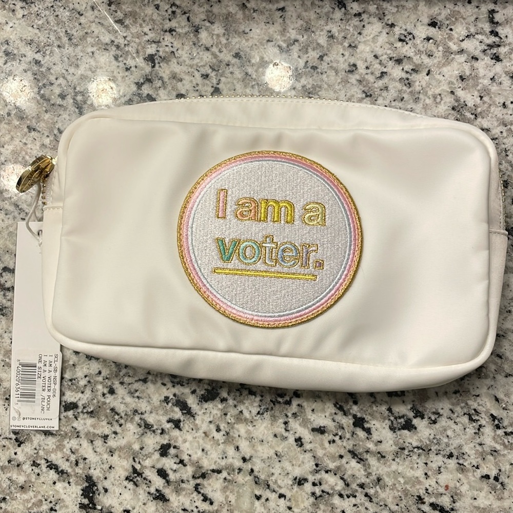 Stoney Clover Lane Blanc Small Pouch